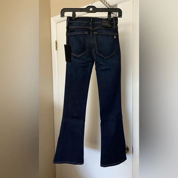 NWT Black Orchid Naomi Split Seam Bootcut Crop Jeans Size 23 - Picture 4 of 8